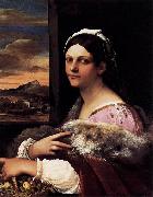Sebastiano del Piombo A Young Roman Woman Spain oil painting artist